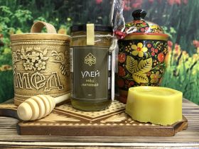 Мёд Липовый в баночке с ложкой для мёда 500 г